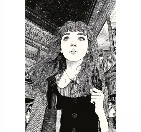 日常题材封面：放学后的教室